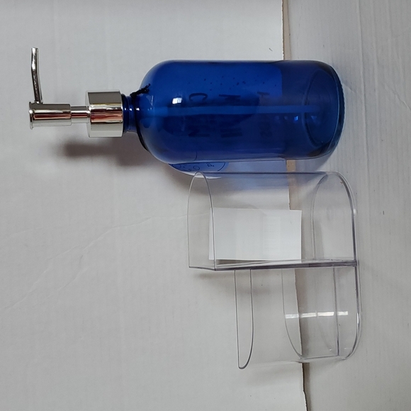 Pump Dispenser Clear Vanity Organizer Soap Lotion Tooth Makeup Brush CONTAINER - Picture 3 of 12